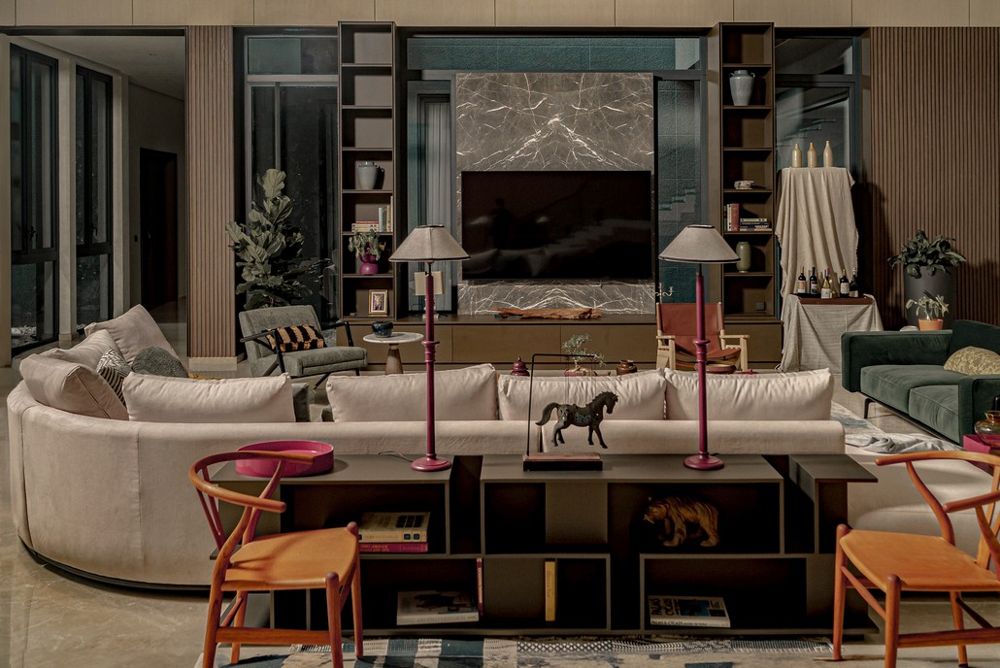 Modern Luxury Living Room with Warm Contemporary Ambience — view 3