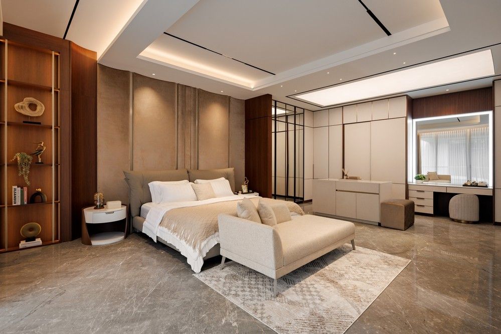 Modern Luxury Master Bedroom — view 3