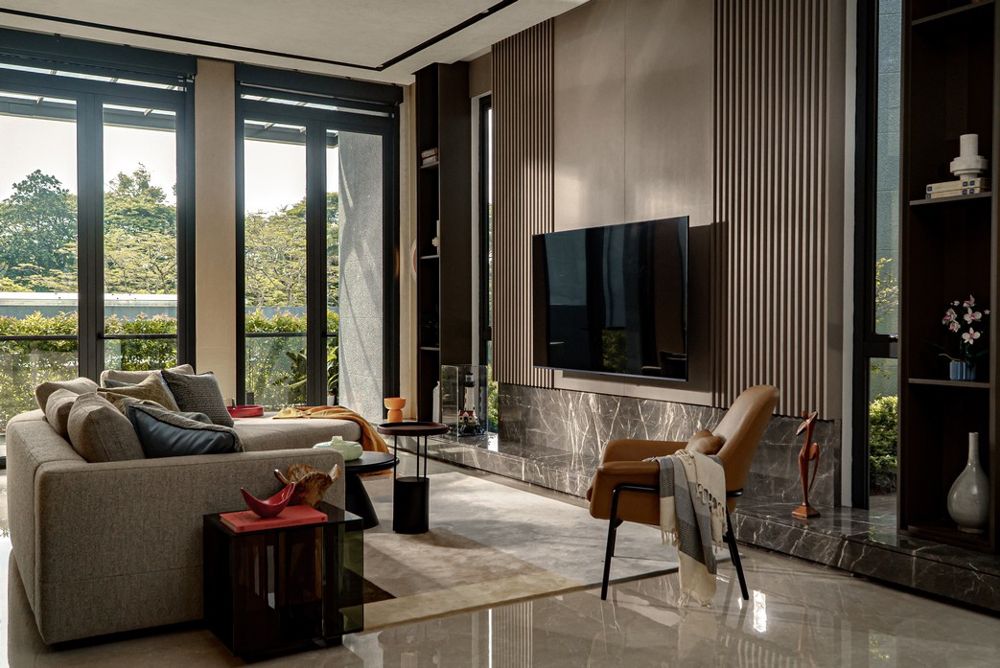 Modern Open Space Living with Elegant Kitchen Island — view 3